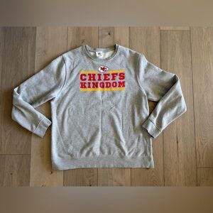NFL Gray Chiefs Kingdom Men’s Grey Crewneck Sweater